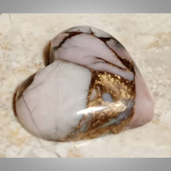 Peruvian opal with bronze cabochon stone rock 02 8 carats - Picture 3 of 7